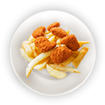 Chicken Nuggets With Fries (7) 